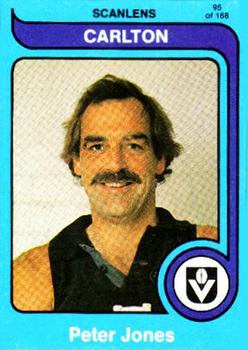 1980 Scanlens VFL #95 Peter Jones Front
